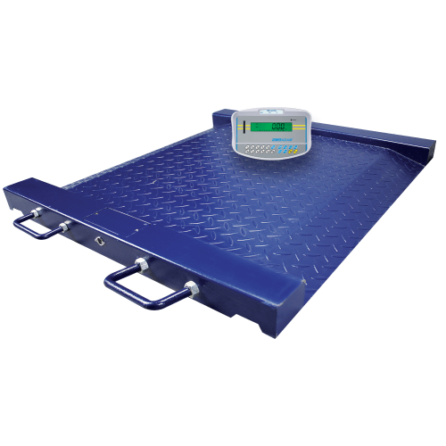 Adam Equipment PTM Drum and Wheelchair Scales with GK Indicator, 500 kg Capacity, 0.1 kg Readability, 760 x 580 mm Pan Size - PTM 500 + GK - Click Image to Close